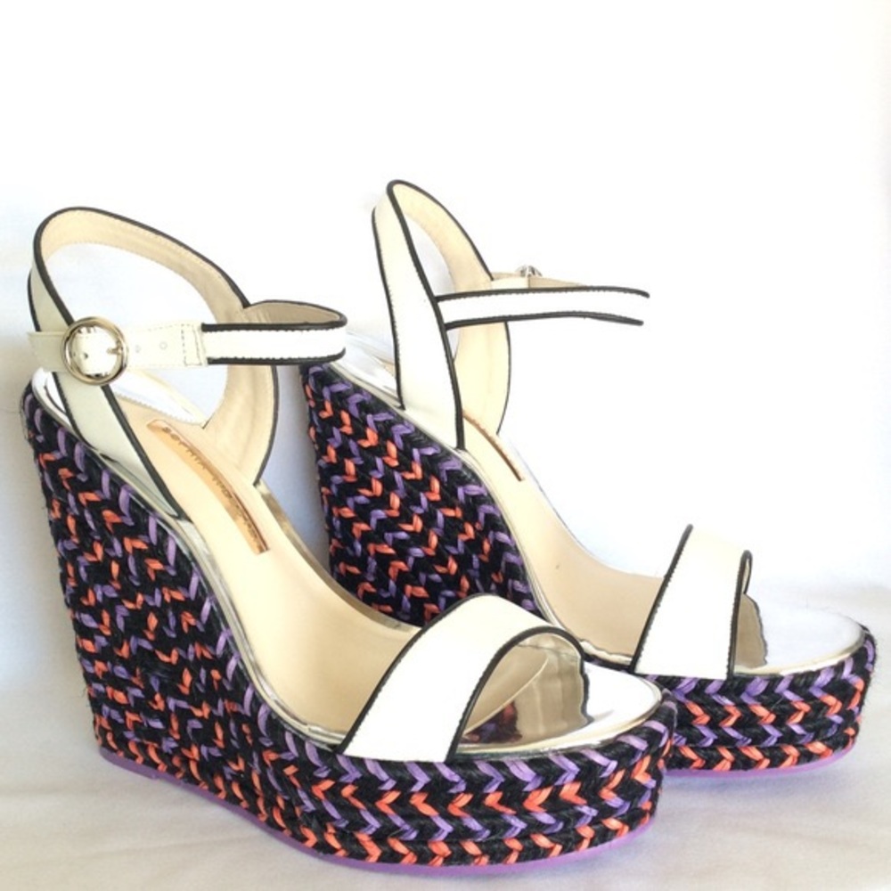 Sophia Webster Lucita White Wedge Heel